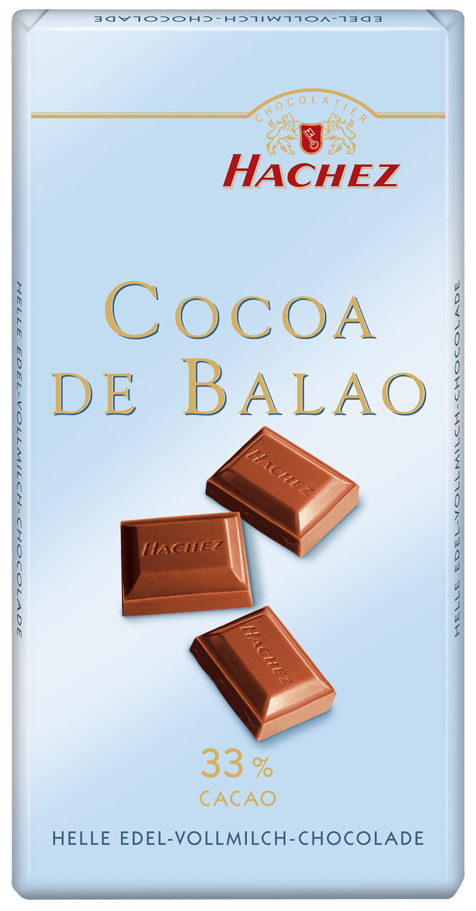 Hachez Cocoa De Balao, liebliche Edelvollmilch, 33% Kakao